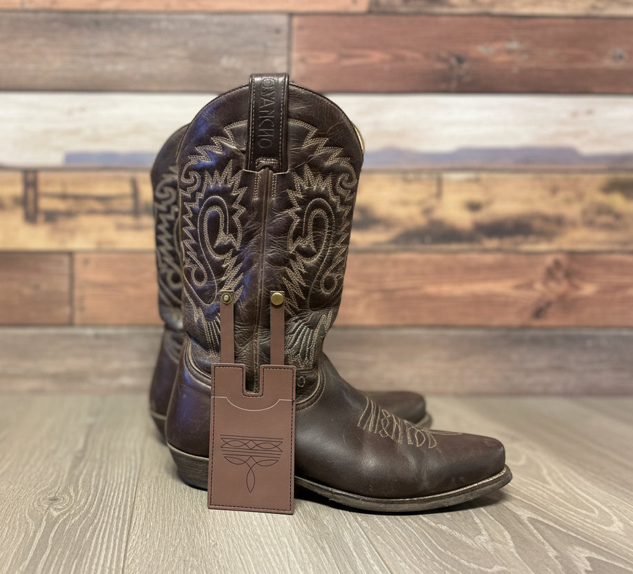 wildwestrebell Texas boots barn plånbok