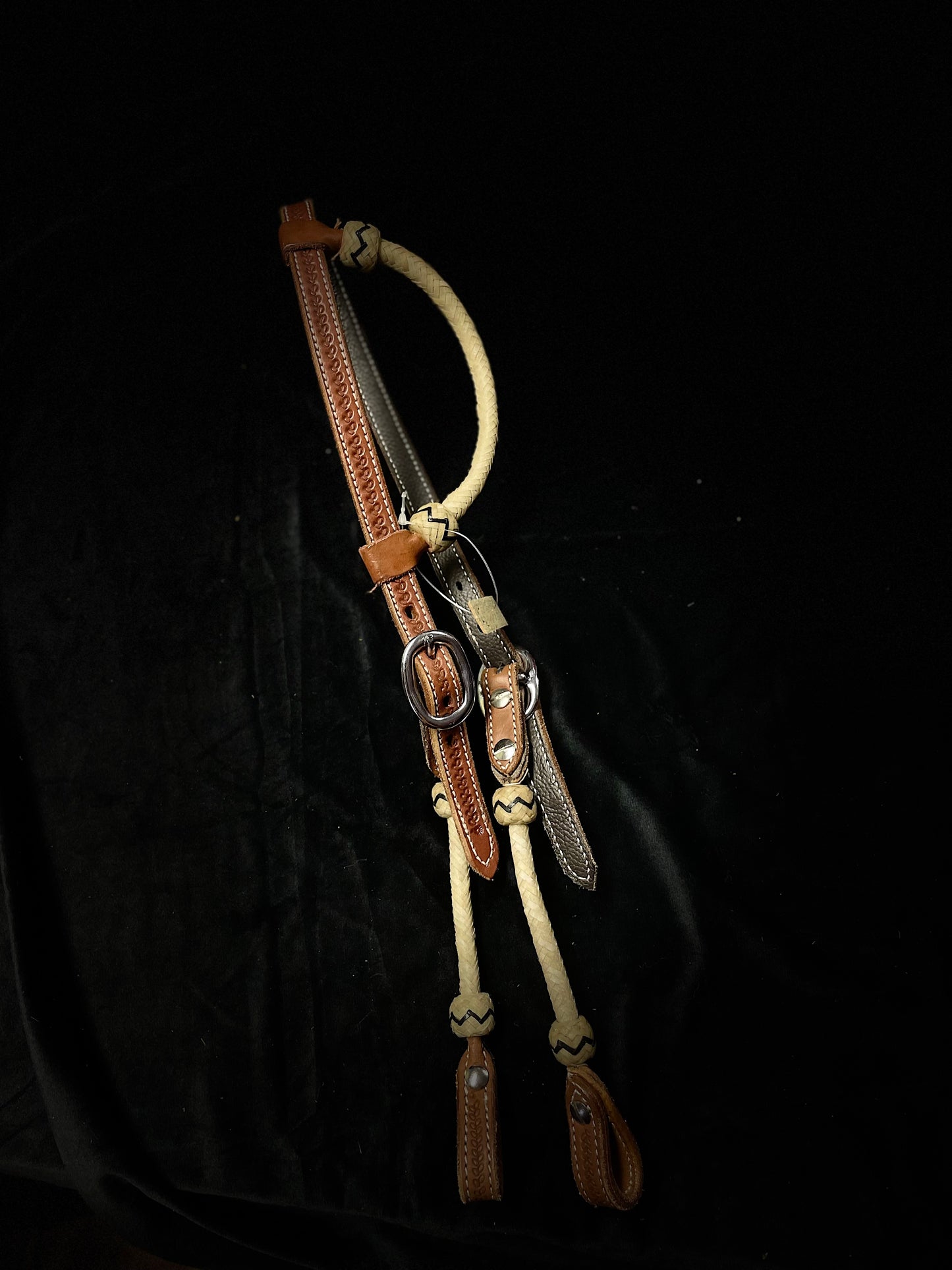 Wwr enöras träns Brown leather råhud