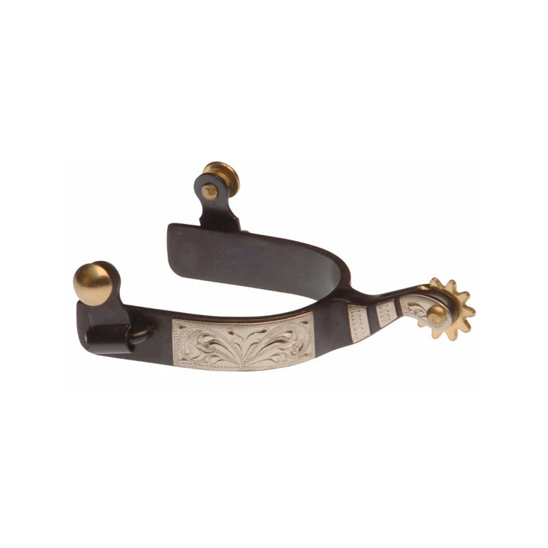 Wwr sporrar BLACK SPURS WITH METAL PLATE
