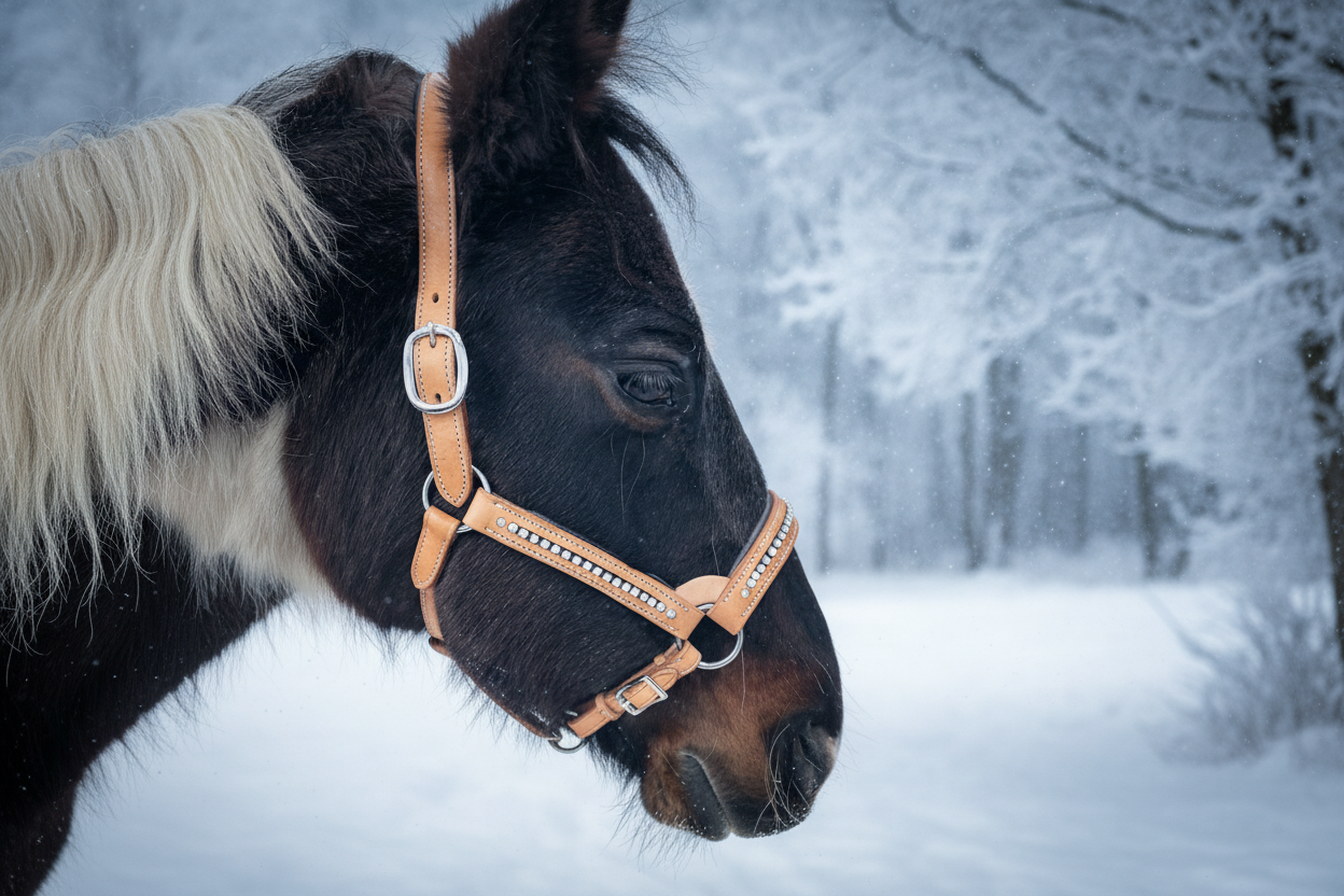 Wildwestrebell grimma med diamanter showgrimma ljusbrun