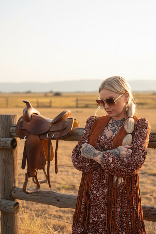 wildwestrebell cowgirl klänning