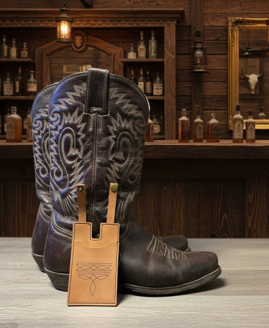 wildwestrebell Texas boots barn plånbok