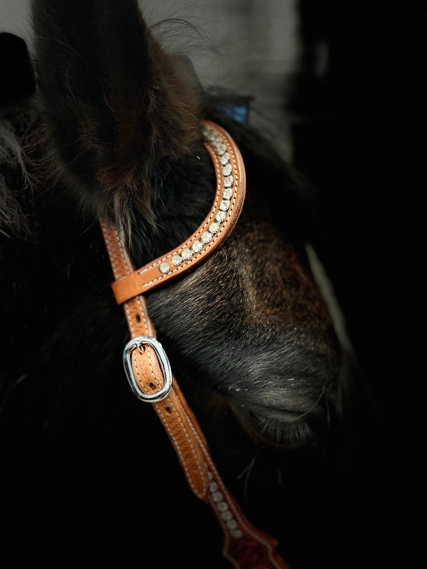 Wildwestrebell Westernträns med två one ears bling ljus