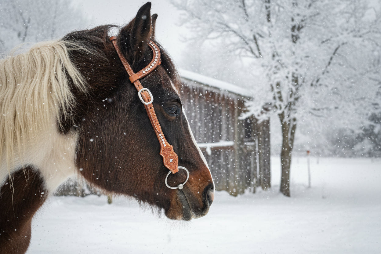 Wildwestrebell Westernträns med två one ears bling ljus