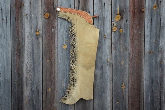 beige Showchaps med Dropp – Eleganta & Snygga för Western Show