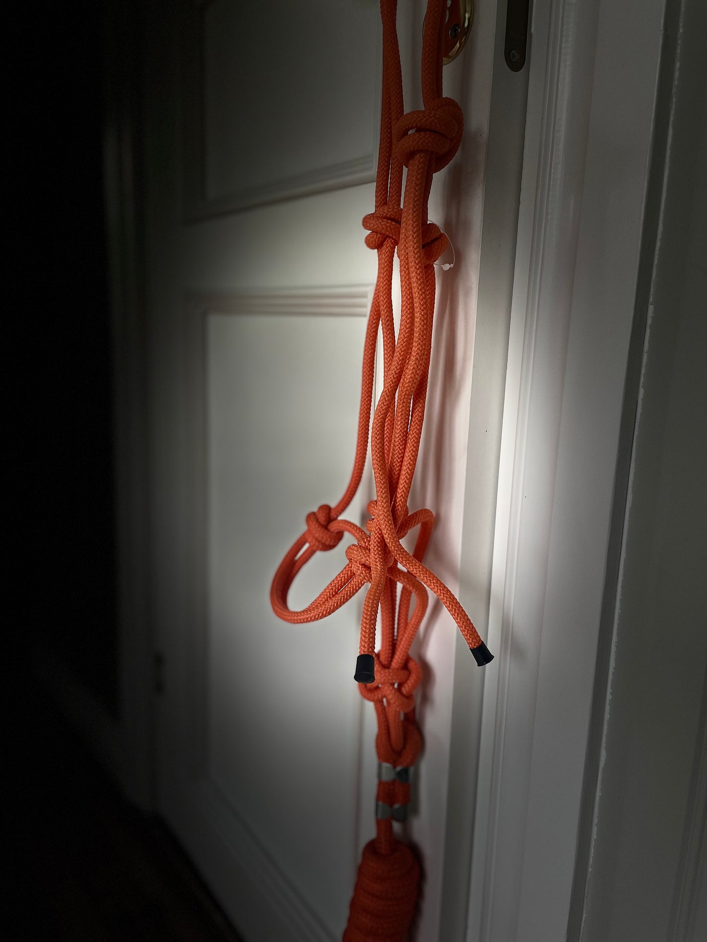 WWR   Rope halter repgrimma orange med grimskaft
