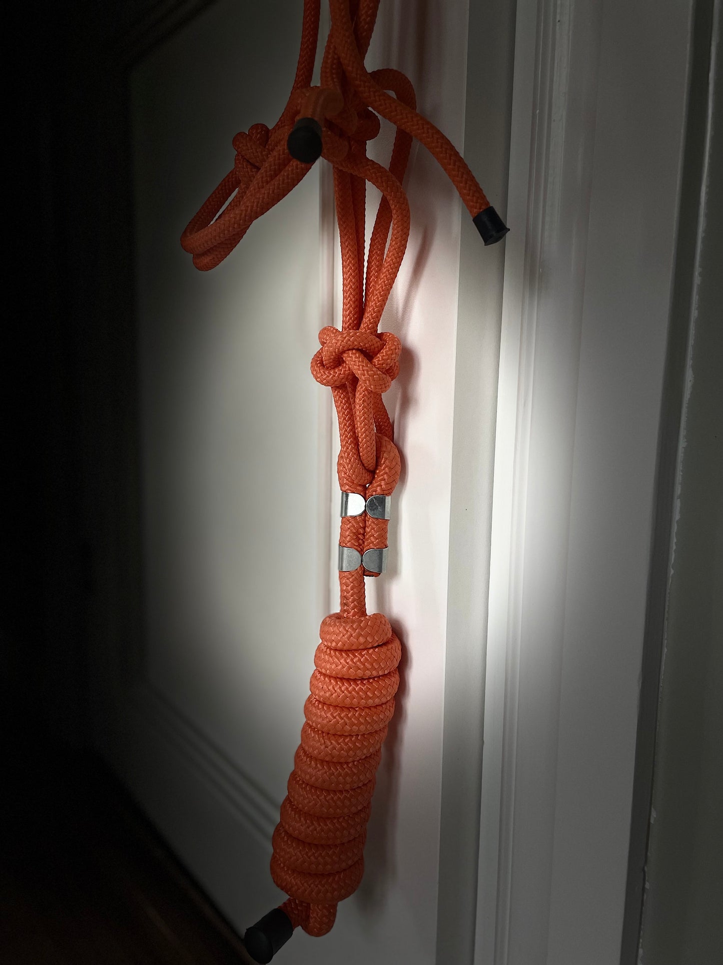 WWR   Rope halter repgrimma orange med grimskaft