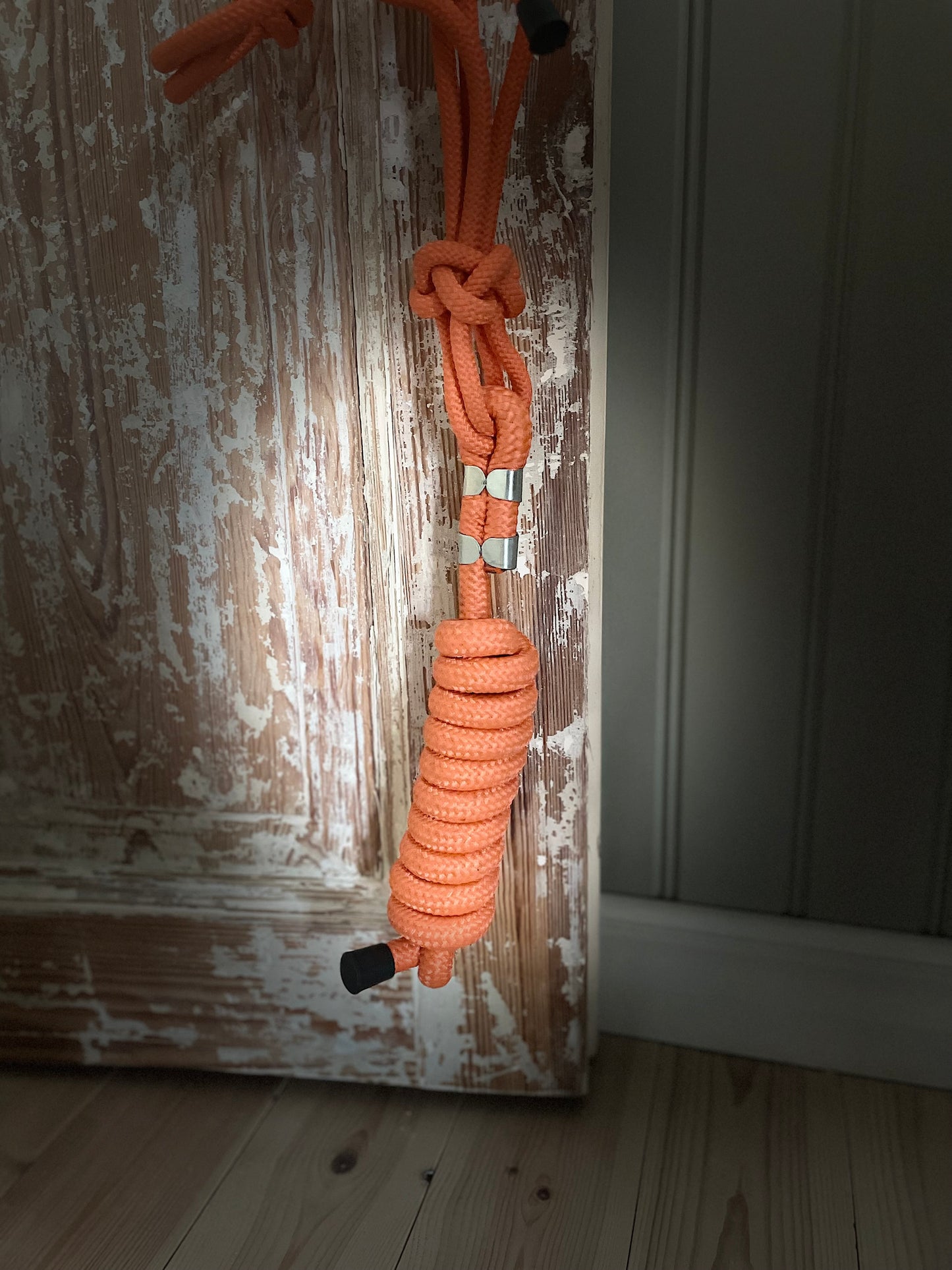 WWR   Rope halter repgrimma orange med grimskaft