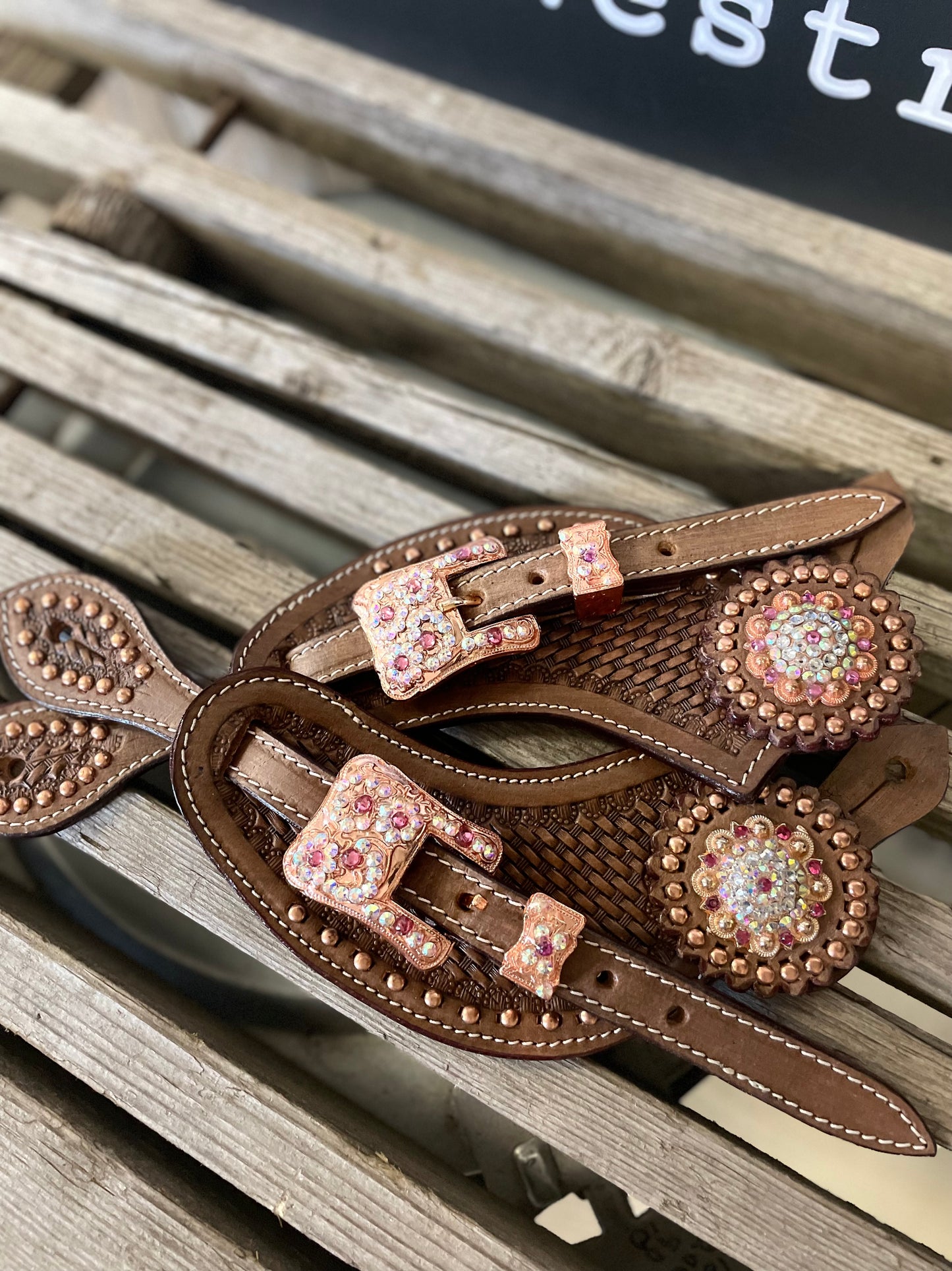 Wwr spurs leather Brown rosé dream
