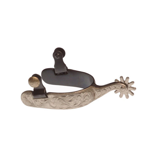 Wwr sporrar WESTERN SPURS SILVER BLACK
