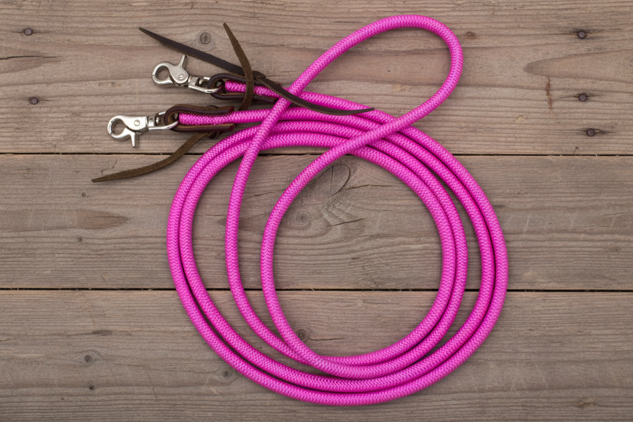 wildwestrebell Nylon tyglar rosa med silver
