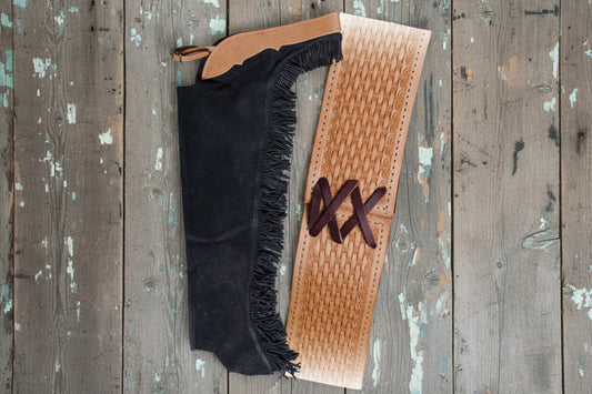 Svarta Showchaps med Dropp – Eleganta & Snygga för Western Show