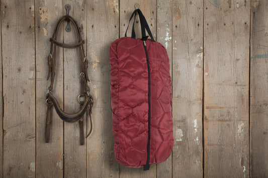 wildwestrebell träns / transport väska maroon